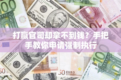 武汉打赢官司却拿不到钱？手把手教你申请强制执行