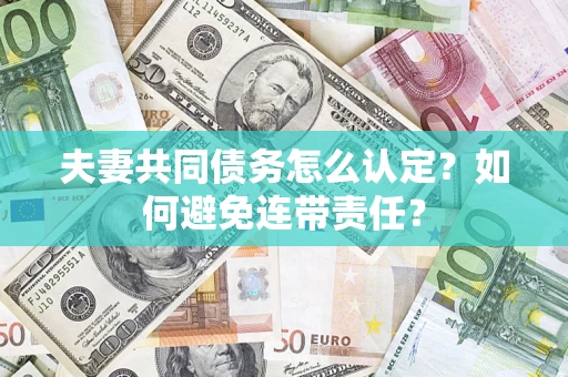 武汉夫妻共同债务怎么认定？如何避免连带责任？