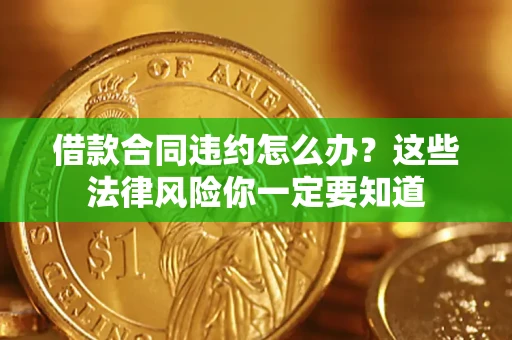武汉借款合同违约怎么办？这些法律风险你一定要知道