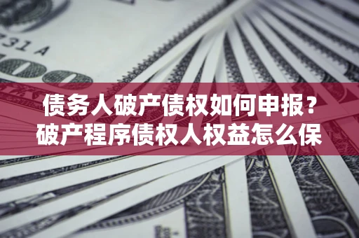 武汉债务人破产债权如何申报？破产程序债权人权益怎么保障？