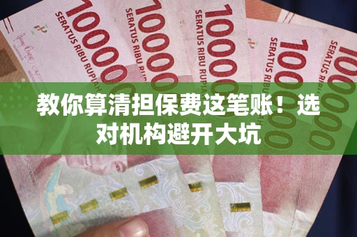 武汉教你算清担保费这笔账！选对机构避开大坑