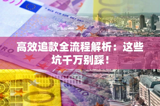 武汉高效追款全流程解析：这些坑千万别踩！