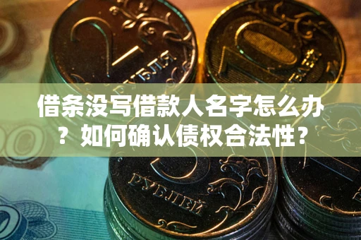 武汉借条没写借款人名字怎么办？如何确认债权合法性？