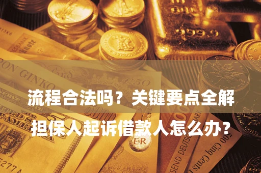 武汉

担保人起诉借款人怎么办？流程合法吗？关键要点全解析