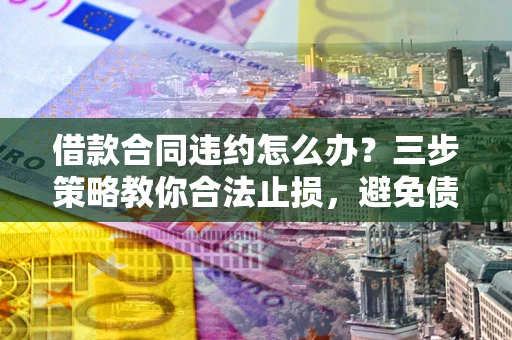 武汉借款合同违约怎么办？三步策略教你合法止损，避免债务危机升级